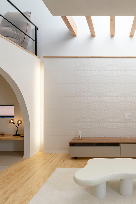 天然目をふんだんに使った住まい。